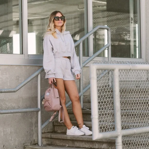 Herschel Supply Co. Nova Mini Backpack in Ash Rose Crosshatch - Picture 2 of 6